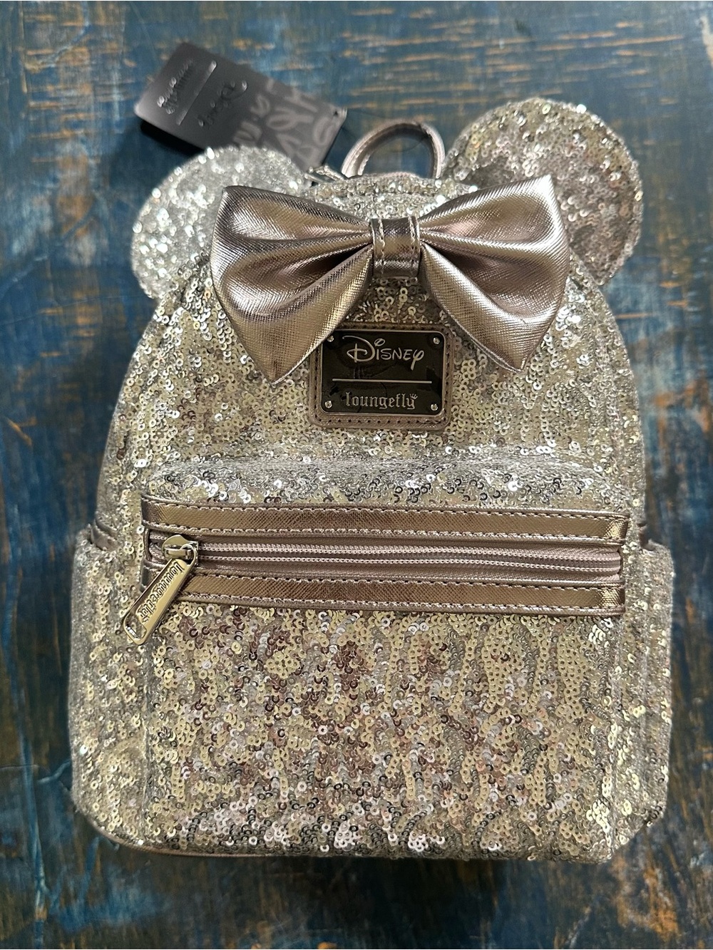 Loungefly Disney Silver Sequin Mini Ears Mini Backpack & Dr. Seuss Horton Pouch
